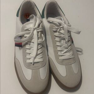 Tommy Hilfiger White and Gray Sneakers